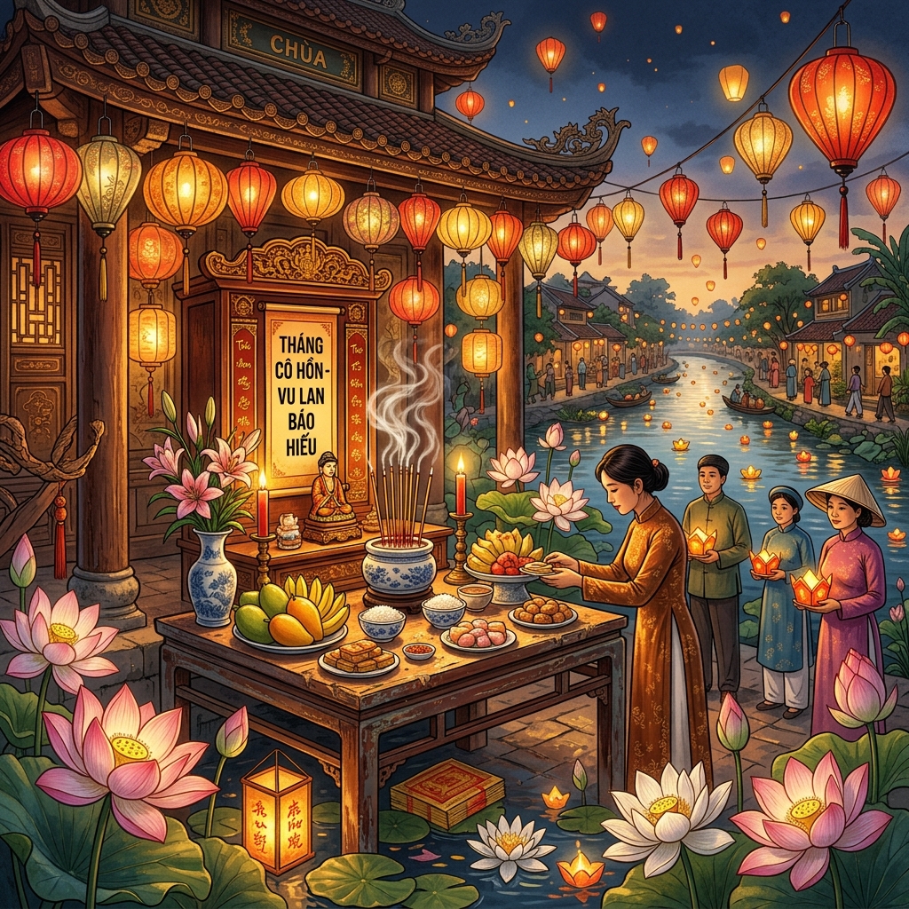 Hình ảnh minh họa Tháng cô hồn là gì - Văn hóa tâm linh tháng 7 âm lịch